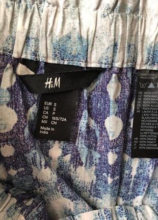 Юбка h&m хлопок размер s в узор3 фото