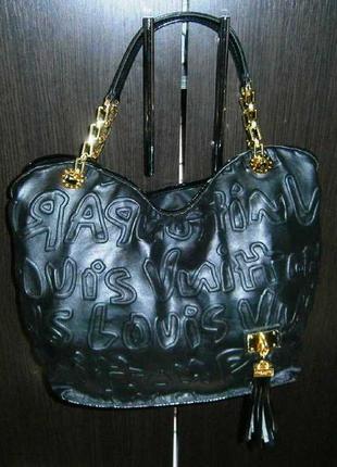 Женская сумка black pu leather tote hand bag sale