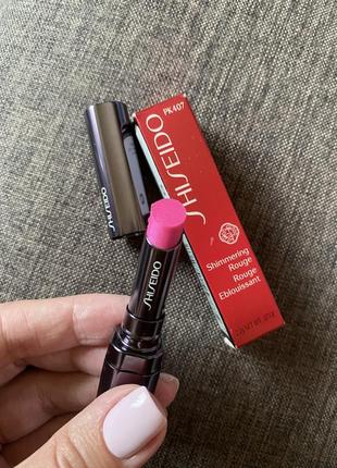 Shiseido shimmering rouge lipstick №pk407, оригинал
