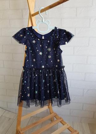 Темно-синя сукня в ⭐
фирмы nutmeg 
2/3 года
состояние: идеальный1 фото