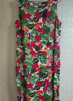 Розпродаж! оновлення!принтовий сарафан сукня плаття квіти квітковий принт знижки розпродаж бренд m&co, р.12