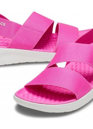 Женские сандалии босоножки спортивные crocs literide stretch w10 27 см
