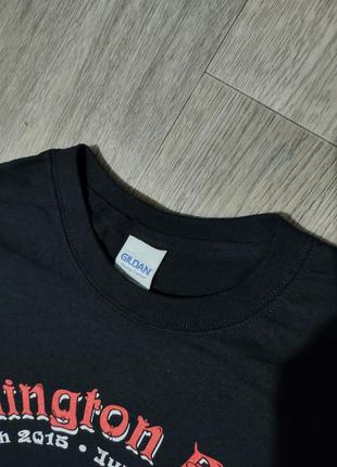 Мужская коттоновая футболка с принтом / gildan / поло / мужская одежда / чёрная футболка2 фото