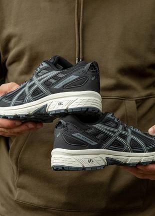 Мужские кроссовки asics gel venture 6 black beige 41-42-43-44-459 фото