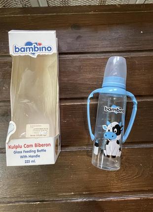 Стеклянная бутылочка bambino