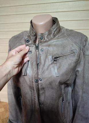 ‼️45% знижка‼️шкіряна куртка зі 100% шкіри від gipsy by mauritius 🍁 розмір м/42р6 фото
