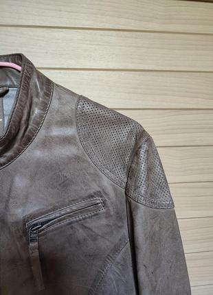 ‼️45% знижка‼️шкіряна куртка зі 100% шкіри від gipsy by mauritius 🍁 розмір м/42р2 фото