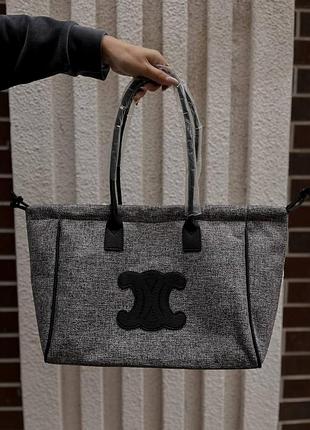 Сумка шопер celine shopper grey 6