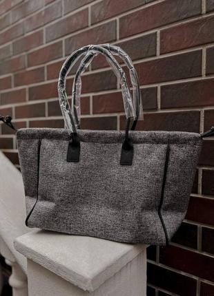 Сумка шопер celine shopper grey 2