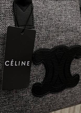 Сумка шопер celine shopper grey 4