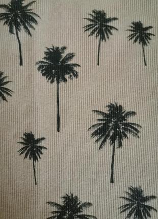 Сукня в пальми в рубчик3 фото