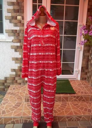 44/46 р coca cola  комбинезон пижама кигуруми (трикотаж)