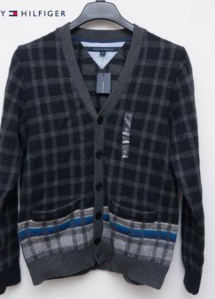 Свитер кардиган tommy hilfiger plaid1 фото