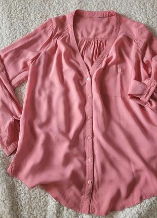 Продам блузку,  пудровый розовый цвет, вискоза,  р.м3 фото