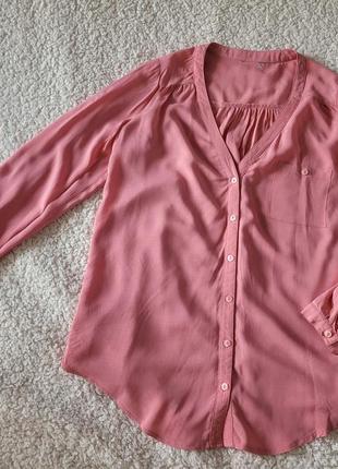 Продам блузку, пудровий рожевий колір, віскоза, р.м5 фото