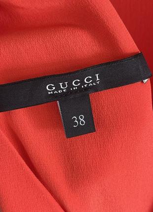 Gucci silk shift dress from the 2011 collection by frida giannini red2 фото