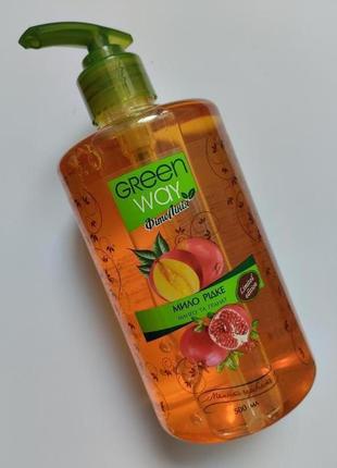 Жидкое мыло манго и гранат 500 мл green way2 фото