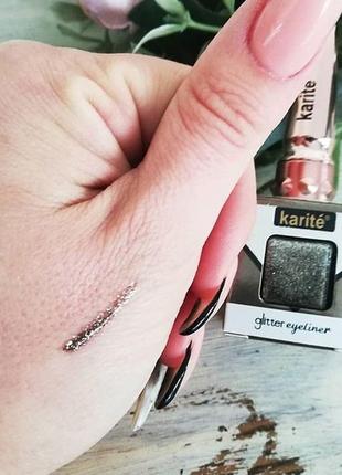 Жидкая подводка для глаз karite glitter