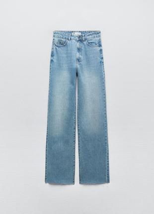 Zara джинсы с высокой посадкой, 36