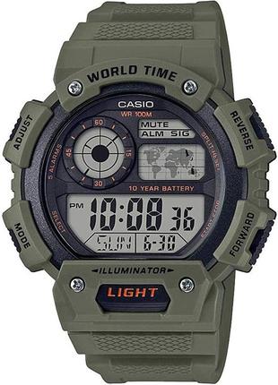 Годинник чоловічий casio ae-1400wh-3a тактичний