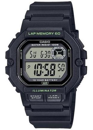Годинник спортивний casio ws-1400h-1a illuminator lap memory