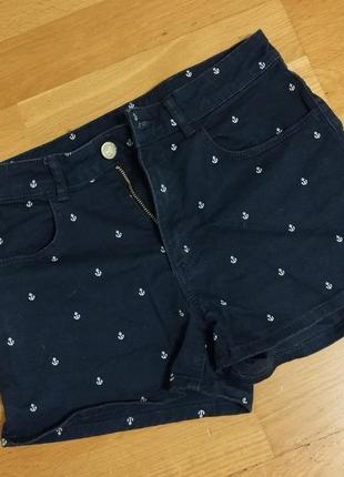 Стильные подростковые шорты h&m. размер 164(14 лет).как новые!