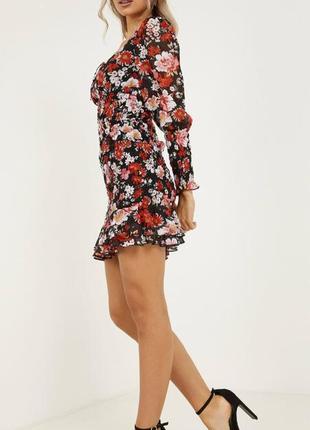 Шифонова сукня в квітковий принт /шифоновое платье в цветочный принт4 фото