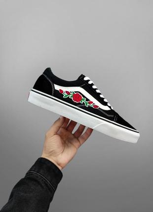 Новинка ▪︎ стильні кеди vans old skool rose art3 фото