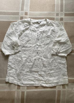 Блуза сорочка льон1 фото