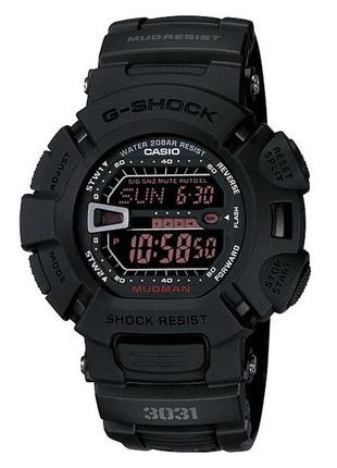 Наручные часы casio g-shock g-9000ms-1 mudman military black тактический