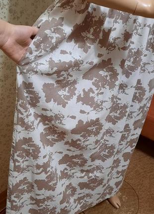 Сукня laura casini італія р. s m льон лляна плаття довге платье льняное можна для вагітних9 фото