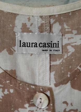 Сукня laura casini італія р. s m льон лляна плаття довге платье льняное можна для вагітних10 фото