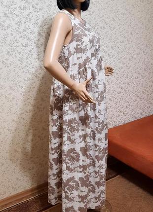 Платье laura casini италия р. s m лен льняное длинное лляна сукня льон плаття можно для беременных4 фото