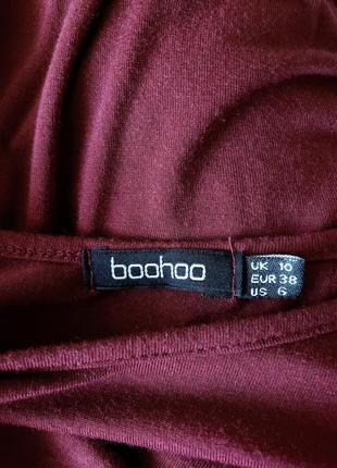 Натуральный боди 95 % вискоза винного оттенка boohoo6 фото