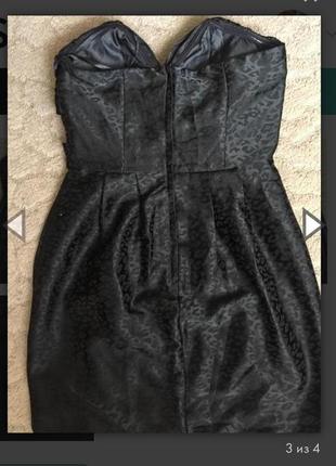 Распродажа! супер платье атлас черное до колен раз l(40)2 фото
