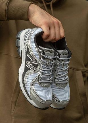 Мужские кроссовки new balance 860 v2 white silver black 40-41-42-43-44-45