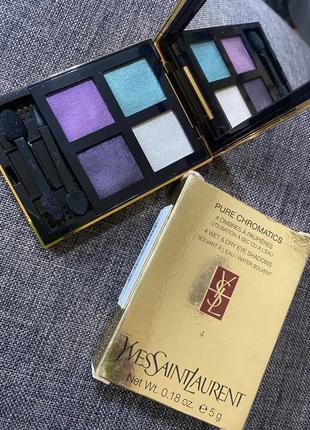 Yves saint laurent pure chromatics 4 wet & dry eye shadows тени для век № 4