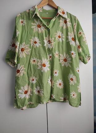 Яскрава і мила сорочка в ромашки, р.m-xl