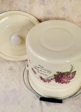 Ведро эмалированное с крышкой idilia "12242/25" (12л)4 фото