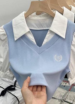 Кофта с рубашкой