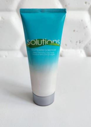 Маска очищающая для лица с глиной эйвон  avon solutions