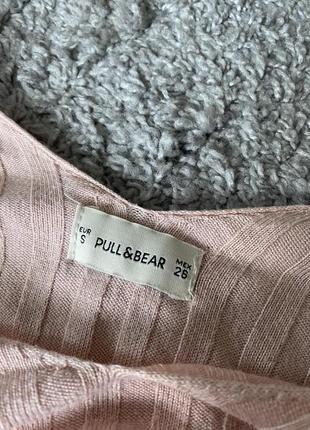 Рожева кофта з вирізом 5