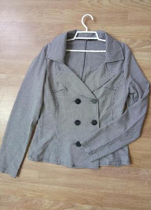 Стильный,брендовый. деловой двуборный пиджак серого цвета. бренд  defile lux.3 фото