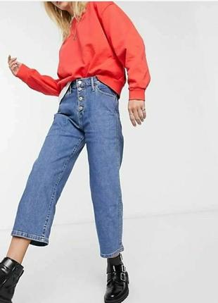 Продам джинси levi's high cropped wide leg jeans