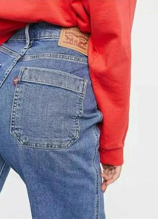 Продам джинси levi's high cropped wide leg jeans6 фото