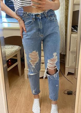 Джинси mom cropp