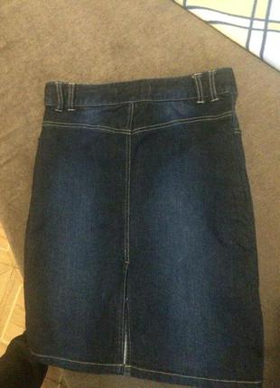 Юбка джинсовая карандаш2 фото