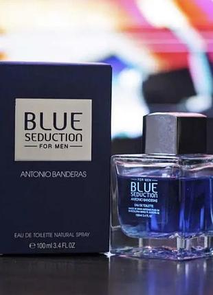 Чоловічі парфуми antonio banderas blue seduction 100 ml чоловіча парфума туалетна вода антоніо бандерас блю седакшн