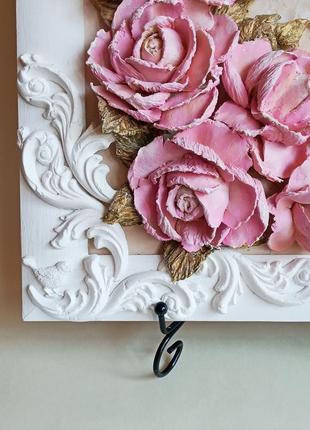Інтер'єрна об'ємна 3d картина "букет троянд" подарунок на ювілей4 фото
