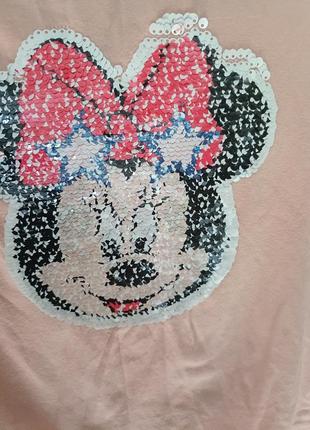 Mickey mouse футболка пайетки перевертыши2 фото